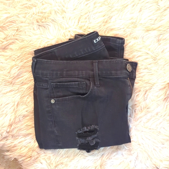 Express black distressed jeans - Picture 4 of 4